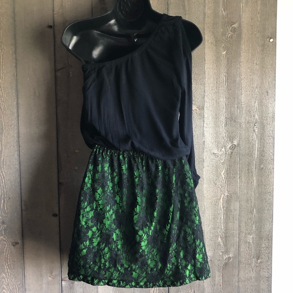 Lotus Boutique One Shoulder Mini Dress Stretchy - Picture 3 of 7